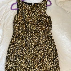 EUC Tory Burch Gold / Black shimmer dress size 6
